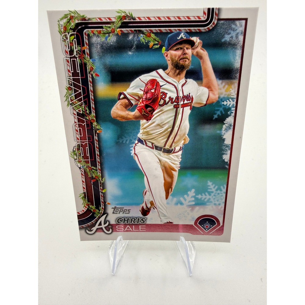 2025 Topps Holiday Chris Sale H98 Atlanta Braves Baseball Card